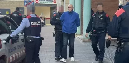Mario Casteràs, el 2023 al ser detingut per un assalt a un supermercat al barri de Noguerola. - ALBERT GUERRERO