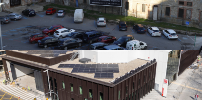 L'abans i el després de la nova estació d'autobusos de Lleida.