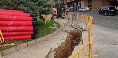 Obras de Endesa en Lleida.