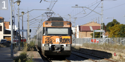 Imatge d’arxiu del tren de Lleida a Manresa.