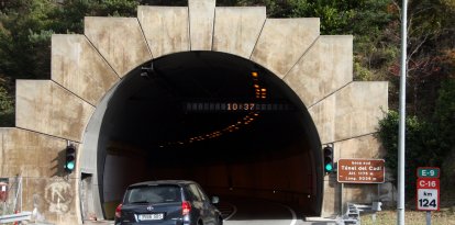 La boca sud del túnel del Cadí, al Berguedà