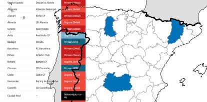 Con el descenso administrativo, Lleida entra en el grupo de provincias sin fútbol en las principales categorías