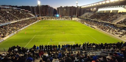 El Camp d’Esports, durant un partit del Lleida. - SEGRE