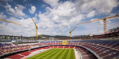 Les obres de la primera i segona graderia de l’Spotify Camp Nou no estaran acabades a temps. - FCB