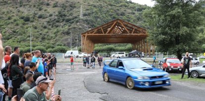 Un vehicle, ahir a la prova del Bidó Esprint. - EDGAR ALDANA