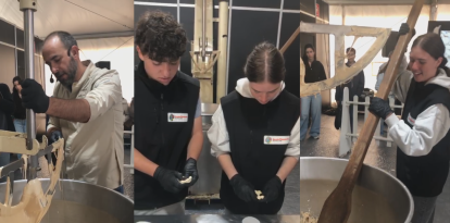 Estudiants de l'Acadèmia del Torró d'Agramunt