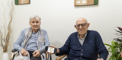 Ramiro i Joaquima, el matrimoni que ha celebrat les noces de titani.