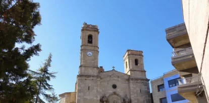 Imatge de l’església de Sant Antolí d’Aitona.