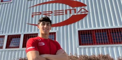 Mari Boya, a les instal·lacions de Prema, equip amb el qual debutarà l’any que ve a l’F2.