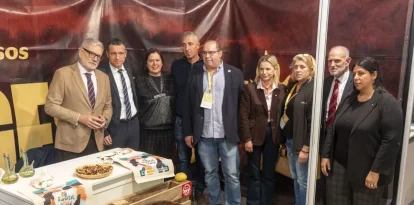 Larrosa, Ordeig, García i més autoritats van participar ahir en la clausura de la fira. - PAU PASCUAL PRAT