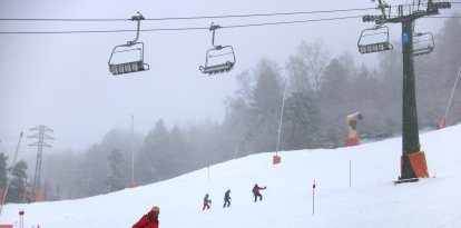 Esquiadors de Baqueira Beret durant el primer cap de setmana de la temporada