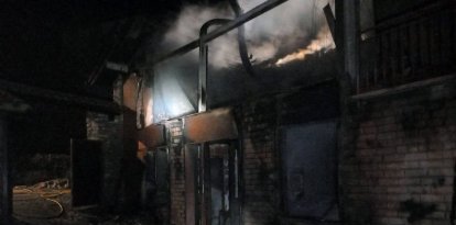 La casa ha quedat completament afectada pel foc.