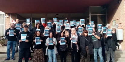 A l’institut Canigó d’Almacelles els docents es van concentrar al migdia. - INSTITUT CANIGÓ