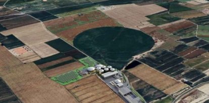 Recreación virtual de la planta de biogàs proyectada en la Sentiu de Sió.