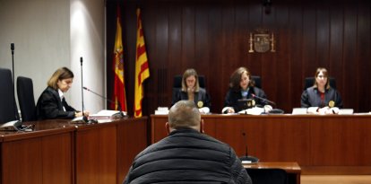 L'acusat, durant la vista de conformitat a l'Audiència de Lleida aquest dimecres.