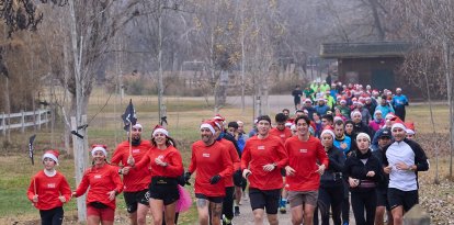 Un moment de la sortida solidària XMAS d'aquest dissabte.