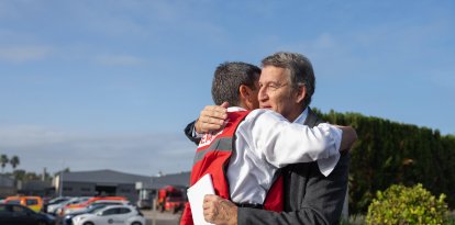 Carlos Mazón i Alberto Núñez Feijóo, en una trobada durant la gestió de la dana del País Valencià.