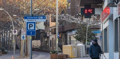 Tàrrega va mantenir els termòmetres sota zero fins a mig matí. - LAIA PEDRÓS