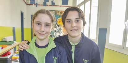 Foto de grup de la classe de 5è de Primària de l’Escola Pia que organitza aquest curs la campanya. - LAIA PEDRÓS