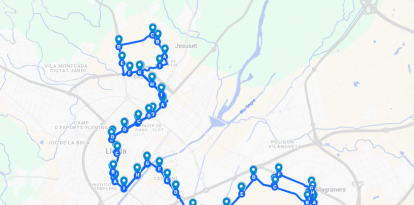 Mapa Bus Nocturn Lleida
