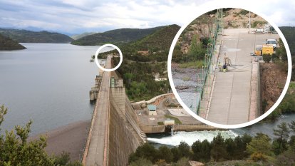 Activan el nivel 1 de emergencia en el pantano de Rialb por una filtración de agua en la presa