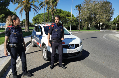 Anna i Joan, els dos agents que van socórrer el menor.