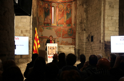 La consellera de Cultura de la Generalitat, Natàlia Garriga, ahir en la presentació de l’Any Taüll.