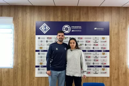 Roger Lamesa i Noe Fernández, ahir al Recasens. - M. P. P.