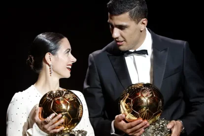 Es la primera vez que dos deportistas españoles ganan simultáneamente el Balón de Oro en las categorías masculina y femenina.