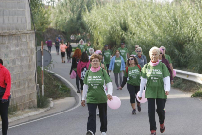 Más de 3.000 personas caminaron en Lleida en el acto organizado por el Aecc.