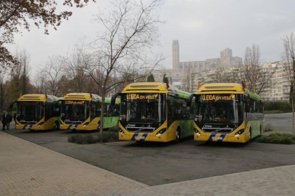 La flota de Autobusos Lleida ya cuenta con cinco vehículos híbridos