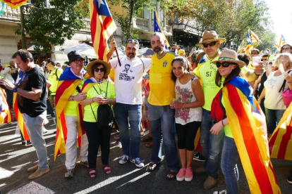 Mobilització sobiranista a Barcelona
