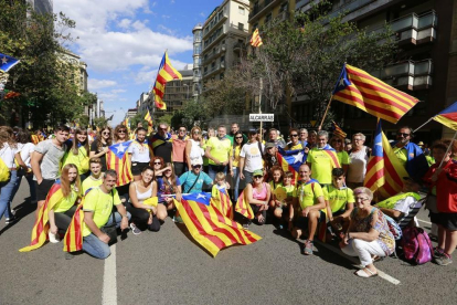 Mobilització sobiranista a Barcelona