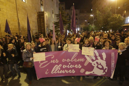 Actos con motivo del Dia de la Mujer en Lleida