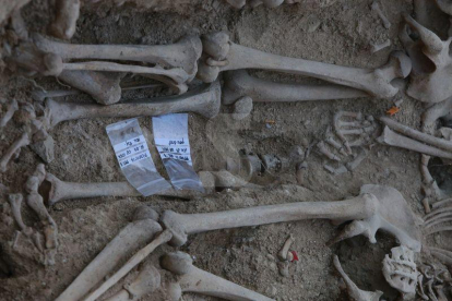 De moment s'hi han trobat una trentena de cossos i podria haver-hi un centenar.