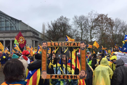 Miles de leridanos han viajado hasta la capital de Bélgica.