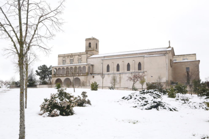 Comarques de Lleida blanquejades per la neu al mes de març
