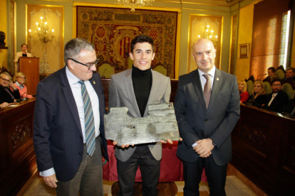 Imatges de l'acte de la Paeria on Marc Màrques ha rebut el Premi Internacional Ciutat de Lleida