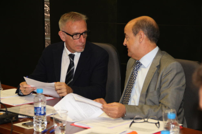 Segura i el president del TSJC, dimarts passat a Lleida.