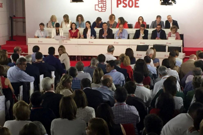 Vista general de la reunió del comitè federal del PSOE.