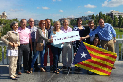 Violant Cervera va presentar ahir la candidatura amb el seu equip.