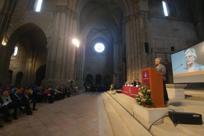 La catedràtica emèrita de la Universitat Autònoma de Barcelona Victòria Camps va pronunciar la lliçó inaugural del curs.