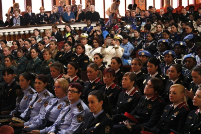 Un moment del congrés de dones policia inaugurat ahir.