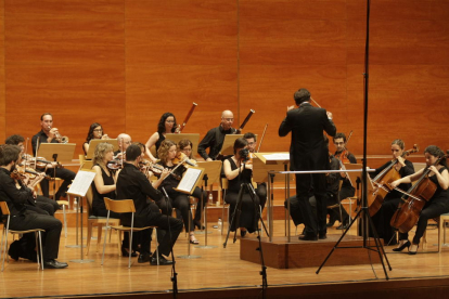 Un moment del concert de clausura del festival Musiquem Lleida!