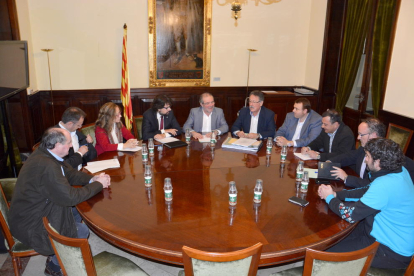 Reunió amb representants de la Diputació, el Govern, el consell del Sobirà i ajuntaments.