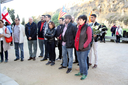 Visita a les trinxeres recuperades de Montgai durant les jornades organitzades per ERC.