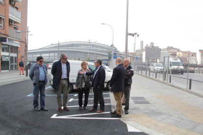 L’alcalde va visitar ahir el tram ampliat del carrer Camí de Corbins.