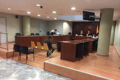 El veí de Vielha, ahir durant la segona sessió del judici a l’Audiència Provincial de Lleida.