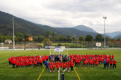 L’Escola de Futbol Orgèl·lia presenta els 178 jugadors que té aquesta temporada als equips de base