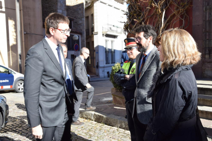 Mundó hizo ayer una visita institucional a La Seu d’Urgell. 